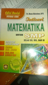 Intisari MATEMATIKA untuk SMP Kelas VII, VIII dan IX