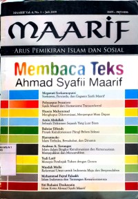 Image of Maarif Arus Pemikiran Islam dan sosial