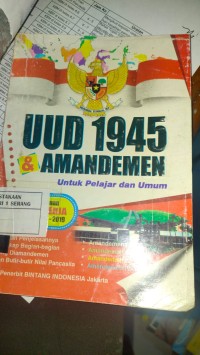 Image of UUD 1945 & AMANDEMEN